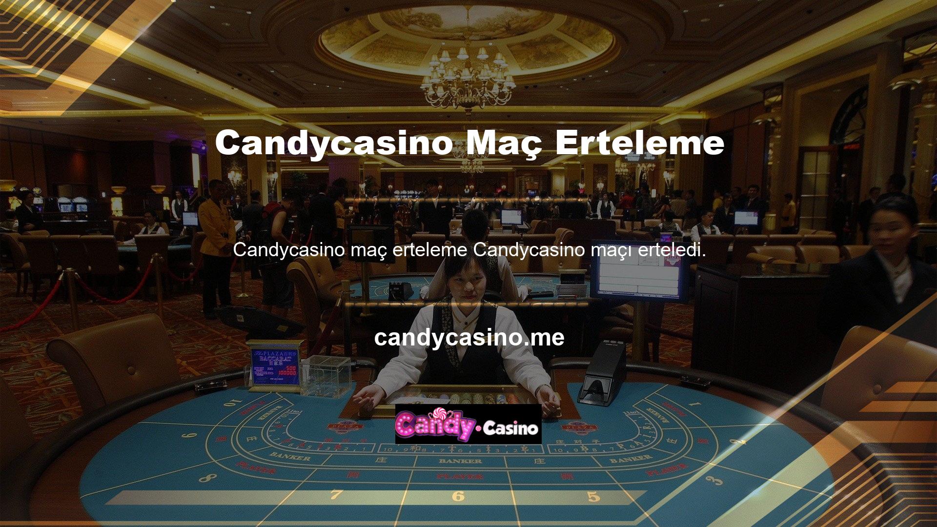 Candycasino maçın ertelenmesini düzenledi