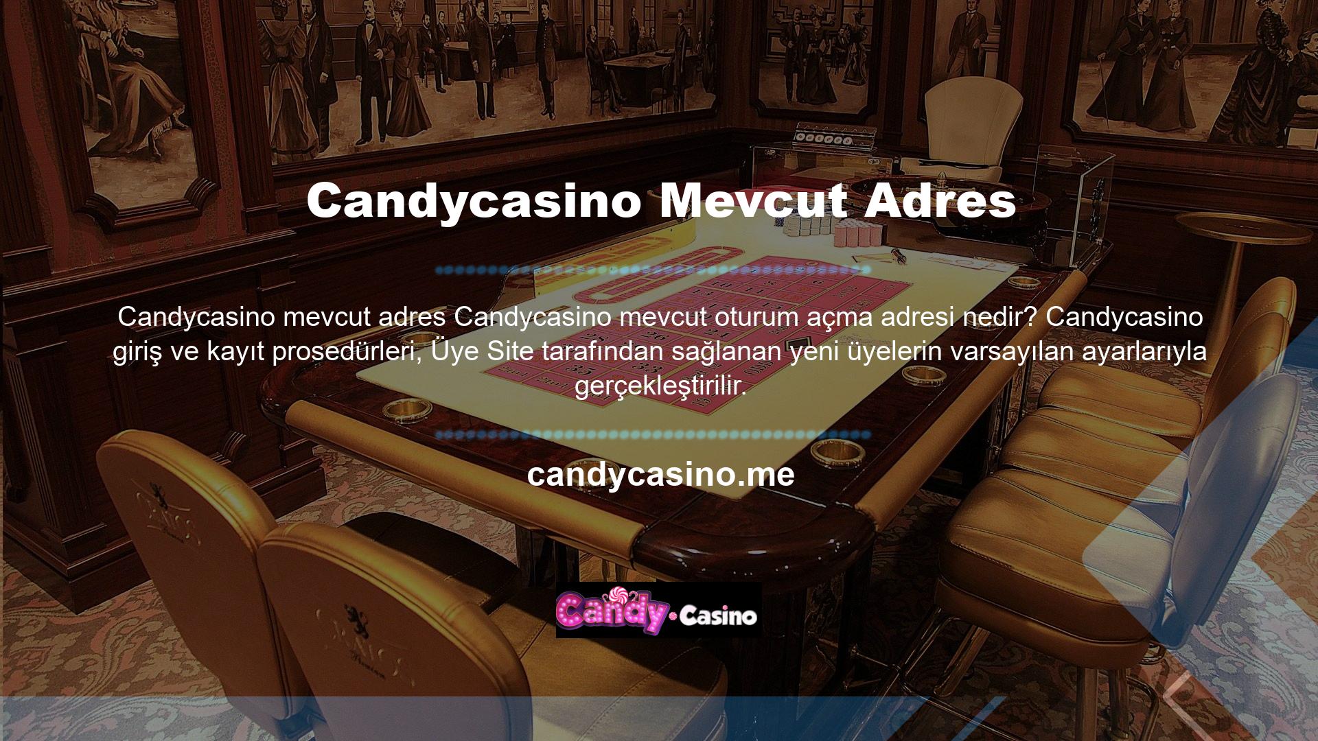 Site, üyelerin Candycasino katılmak için bir form doldurmalarını istiyor